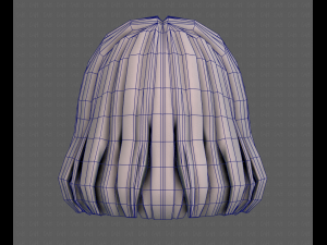 3D Hair style for girl V99 Model 3D