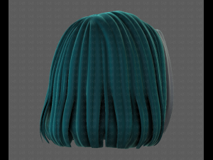 3D Hair style for girl V99 Model 3D