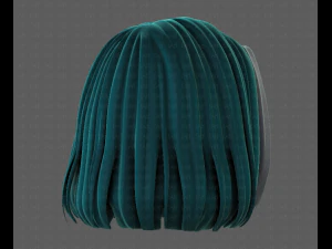 3D Hair style for girl V99 3D Model