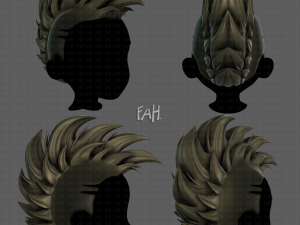 3D Hair style for boy V80 Modelo 3D