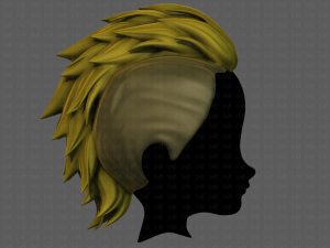 3D Hair style for boy V81 3D 모델
