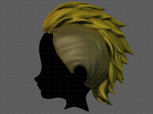 3D Hair style for boy V81 3D 모델