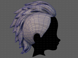 3D Hair style for boy V81 3D 모델