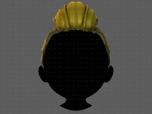 3D Hair style for boy V81 3D Model