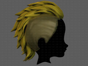 3D Hair style for boy V81 3D Model
