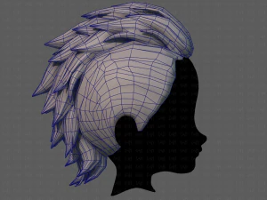 3D Hair style for boy V81 3D Model