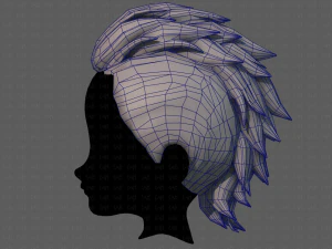 3D Hair style for boy V81 3D Model