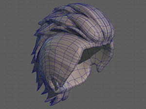 3D Hair style for boy V81 3D Model