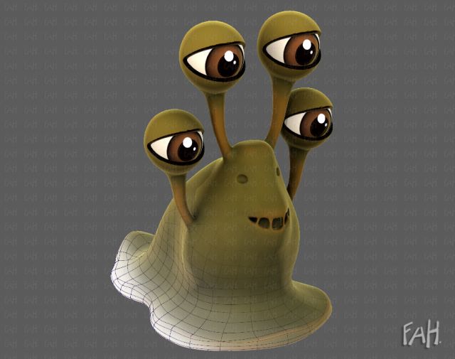 Monster V03 3D Model .c4d .max .obj .3ds .fbx .stl .blend 