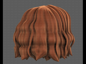 3D Hair style for girl V100 3D 模型