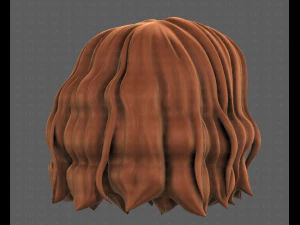 3D Hair style for girl V100 3D Model