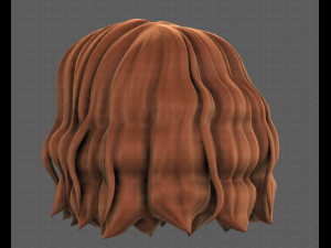 3D Hair style for girl V100 3D 模型