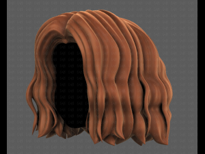 3D Hair style for girl V100 3D 模型
