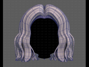 3D Hair style for girl V100 3D 模型
