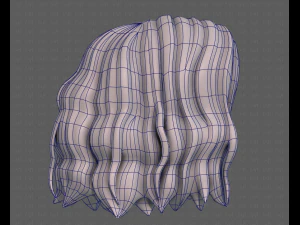 3D Hair style for girl V100 3D Model
