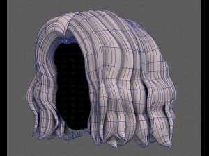 3D Hair style for girl V100 3D Model