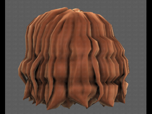 3D Hair style for girl V100 3D 模型