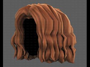 3D Hair style for girl V100 3D 模型
