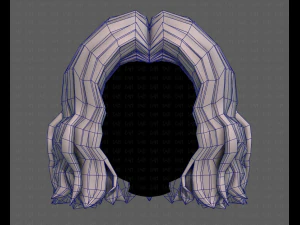 3D Hair style for girl V100 3D Model