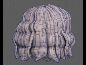 3D Hair style for girl V100 3D Model