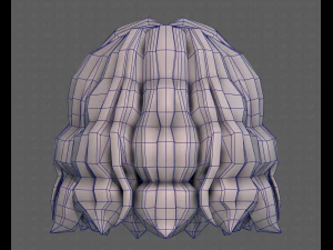 3D Hair style for girl V100 3D Model