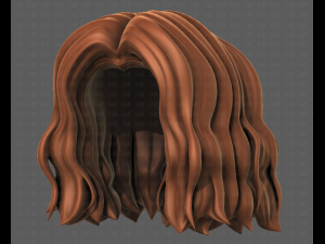 3D Hair style for girl V100 3D 模型