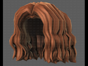 3D Hair style for girl V100 3D 模型