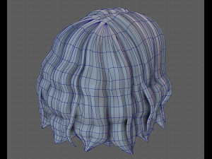 3D Hair style for girl V100 3D 模型
