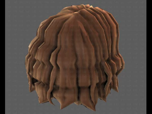 3D Hair style for girl V100 3D Model