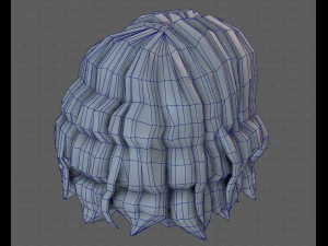 3D Hair style for girl V100 3D Model