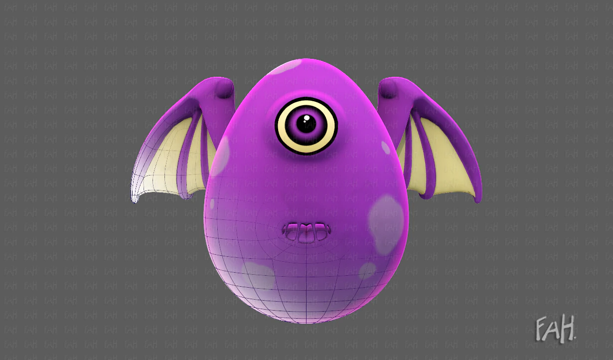 Monster V04 3D Model .c4d .max .obj .3ds .fbx .stl .blend 