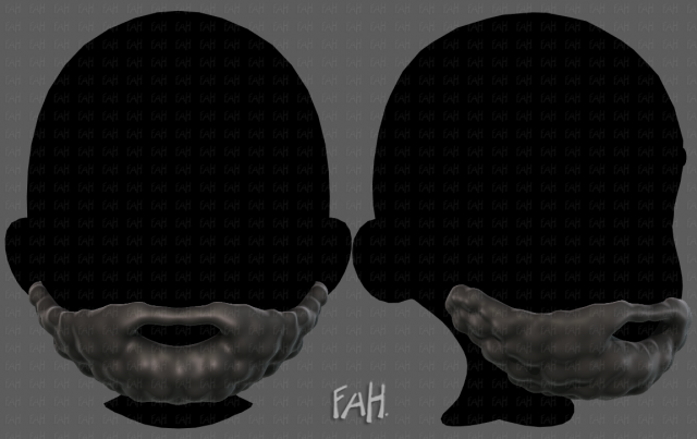 Beard V23 Modelo 3D .c4d .max .obj .3ds .fbx .stl .blend 