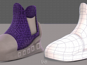 Shoes cartoonV42 3D Model