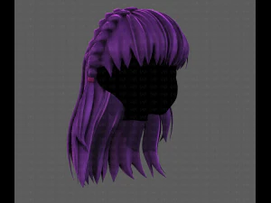 3D Hair style for girl V101 3D Model