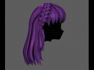 3D Hair style for girl V101 3D Model