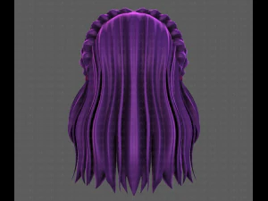 3D Hair style for girl V101 3D Model