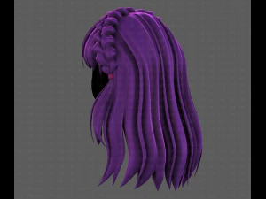 3D Hair style for girl V101 3D Model