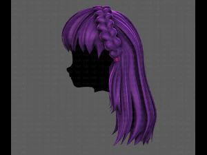 3D Hair style for girl V101 3D Model
