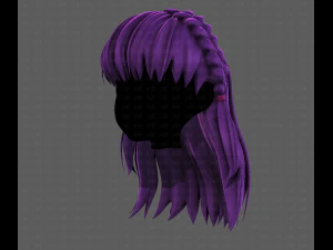 3D Hair style for girl V101 3D Model