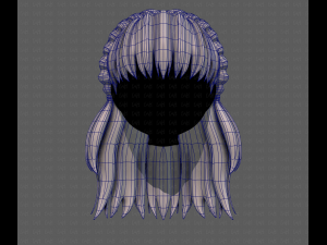 3D Hair style for girl V101 3Dモデル