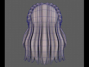 3D Hair style for girl V101 3D Model