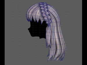 3D Hair style for girl V101 3Dモデル