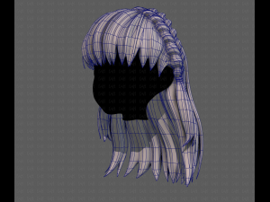 3D Hair style for girl V101 3Dモデル