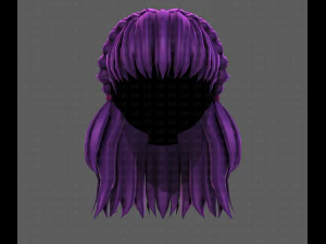 3D Hair style for girl V101 3D Model