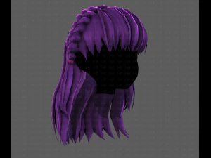 3D Hair style for girl V101 3D Model