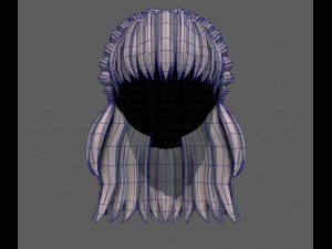 3D Hair style for girl V101 3D Model
