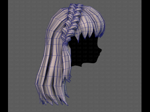 3D Hair style for girl V101 3Dモデル