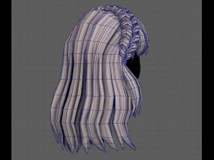 3D Hair style for girl V101 3D Model