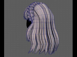 3D Hair style for girl V101 3D Model