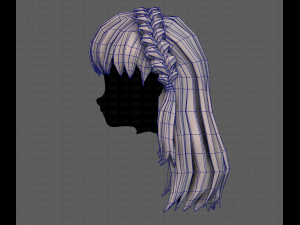 3D Hair style for girl V101 3Dモデル